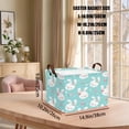 thumbnail image 2 of BOOHIT Large Easter Basket for Kids Canvas Teen Empty Gift Storage Bin Decor(Green 2), 2 of 7