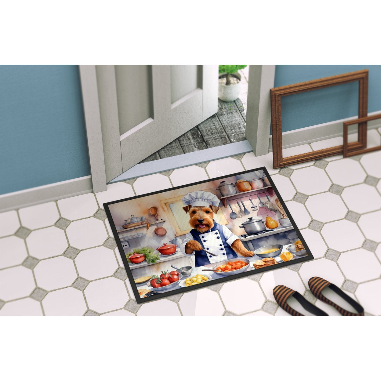 Welsh Terrier The Chef Doormat