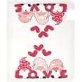 thumbnail image 2 of Valentine''s Day Mailbox Covers, Cute Three Pink Gnome Love with Heart Mailbox Covers Oxford Cloth Post Box Cover with Magnetic Strip for Garden Yard Decor, 2 of 6