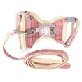 thumbnail image 1 of Pet Harness, Cat Harness Adjustable Quick Release Soft  For Walking  Check Pattern 1.0cm/0.4in Width LeashSuitable For 1.5-3.5kg, 1 of 8