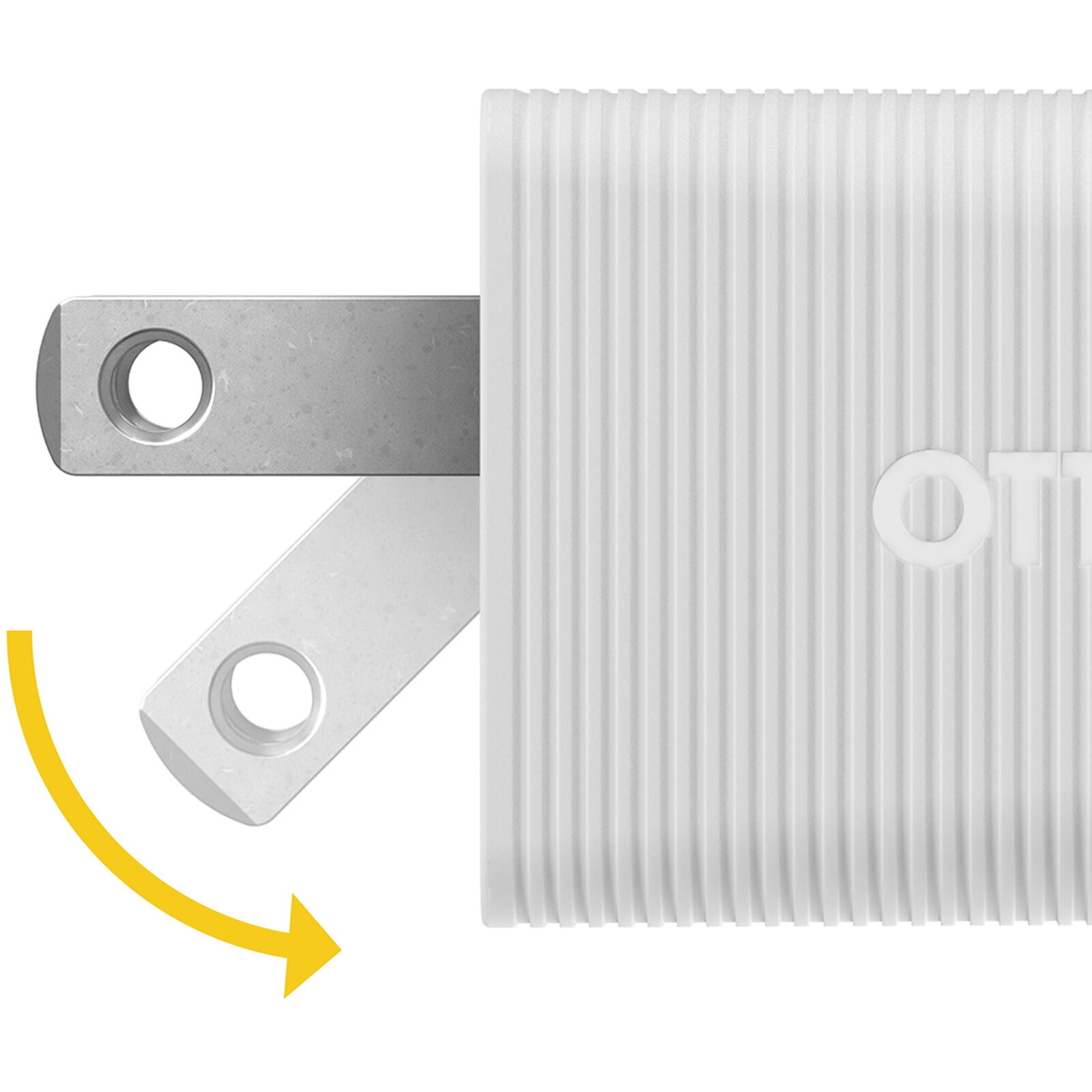 OtterBox Premium Pro USB-C Fast Wall Charger 60W Dual Port - White