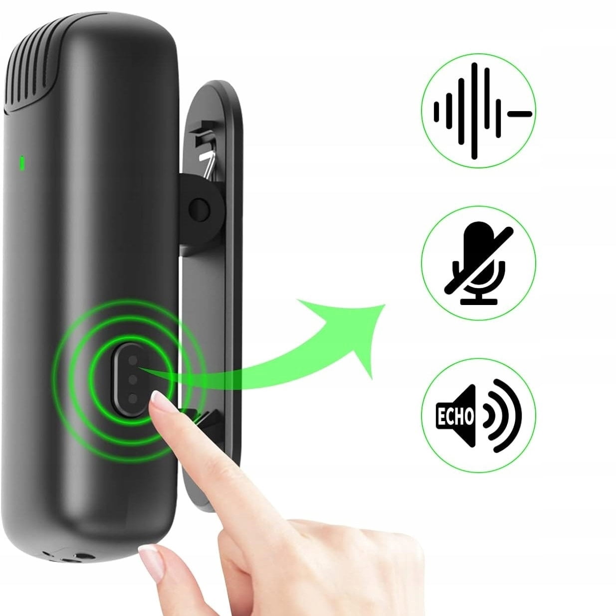 J13 2x Wireless Lavalier Microphone USB-C Receiver Adapter for iPhone