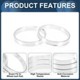 thumbnail image 5 of Unique Bargains Car Wheel Hub Centric Rings Wheels Center Shaft Shock Absorbing Hubrings Aluminum Alloy Silver Tone Durable OD 68.1mm to ID 63.6mm, 5 of 7