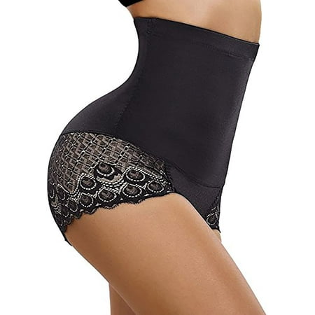

Junlan Women Butt Lifter Shapewear Seamless Waist Trainer Hi-Waist Tummy Control Body Shaper Panty(Black L)