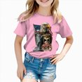 thumbnail image 5 of kpoplk Girls 250 Years Celebration Tops American Flag Graphic Tees Patriotic Short Sleeve T-Shirts Summer Shirt(Pink,13-14 Y), 5 of 5