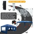 thumbnail image 4 of Zimtown 10'x20' Ez Pop up Backyard Canopy Heavy Duty Blue W/6 Sides, 4 of 8