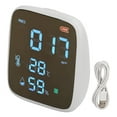 thumbnail image 2 of Smart Air Quality Sensor, Reasonable Inlet Outlet Duct Plug and Play Air Quality Monitor Long Endurance Detect Temperature Humidity with Prompt Alarm for Home, 2 of 7