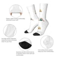 thumbnail image 3 of Vsdgher Rabbit Blowing Dandelions Crew Socks for Men & Women, Breathable Casual Athletic Ankle Socks, 3 of 6