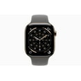 thumbnail image 2 of Restored Apple Watch Series 11 GPS + Cellular 46mm Gold Titanium Case with Stone Gray Sport Band (Refurbished), 2 of 5
