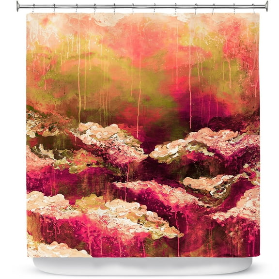 Shower Curtains 70" x 73" from DiaNoche Designs by Julia Di Sano - Rose Colored Life II