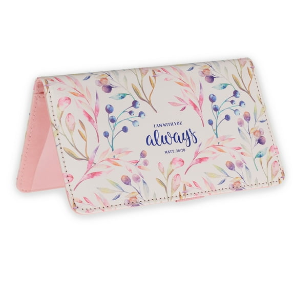 Checkbook Cover I Am With You Always Matt. 28:20