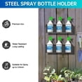 thumbnail image 5 of BOKYAN 2PCS Wall Mounted Spray Can Holder Rack, Heavy Duty Iron Spray Bottle Storage Organizer Shelf for Garage Workspace and Tool Room, Holds 3 Cans Each, 12.6 inches / 32 cm Long, 5 of 9