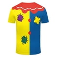 thumbnail image 5 of BUWTTER Mens T Shirts Clown Themed Casual Suitable Party Printed Short Sleeved Funny Graphic Shirts for Men Yellow XXL, 5 of 5
