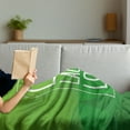 thumbnail image 3 of Live Laugh Love Soft Flannel Fleece Blanket, Triangular Polygon Background with Rectangle Frame with Motivation, Cozy Plush for Indoor and Outdoor Use, 50" x 60", Apple Green White, by Ambesonne, 3 of 5