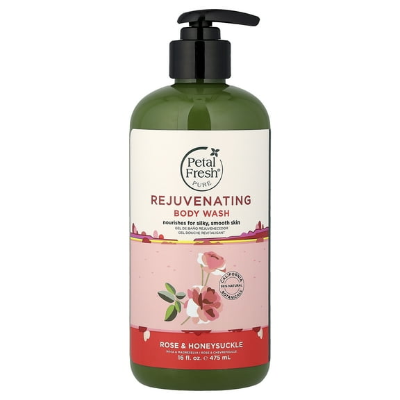 Petal Fresh Rejuvenating Body Wash, Rose & Honeysuckle, 16 fl oz (475 ml)