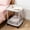 White, variant on Qonioi Mobile Side Table with Wheels, Narrow Plastic Storage Cart with Locking Casters, Rolling Organizer Shelf for Bedroom Couch Bedside