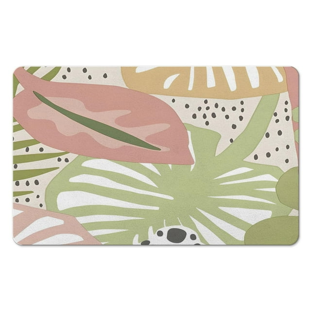 Upgrade Your Room with Lahome's Soft, Non-Slip Indoor Rug – Washable, Boho Botanical Print, Perfect Fit for Any Room!