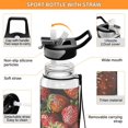 thumbnail image 4 of Full Strawberries Sports Water Bottle 32oz with Straw for Kids Travel Mug BPA Free Leak Proof for School, 4 of 7