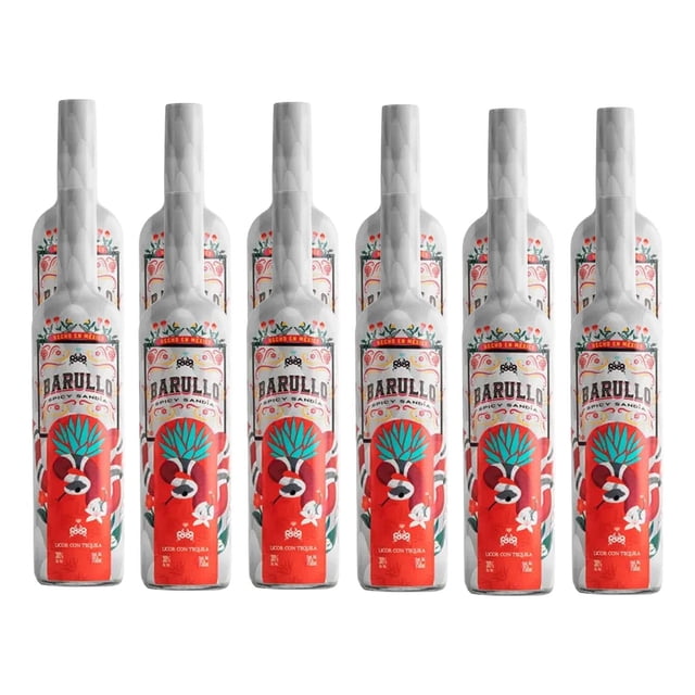 Pack de 12 Licor con Tequila Barullo Sandía Spicy 750 ml
