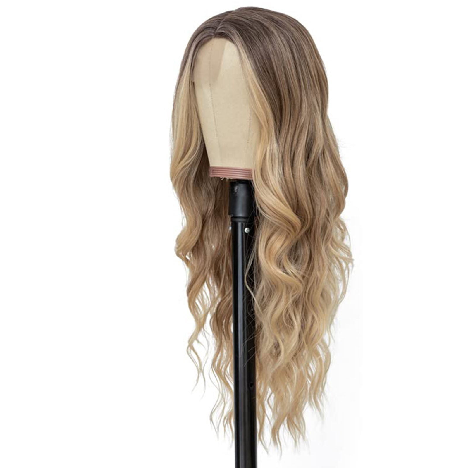 Caeoweyjj Lace Front Real Hair Wigs for Women Human Curly Hair Wigs for Women Long Hair Wigs for Women 28 Dark Hair Wig Light Synthetic Lace Front Wig Long Blonde Wavy Wig For Women Middle Part Curly