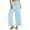Light Blue, variant on ZZwxWA Palazzo Pants for Women Casual 2025 Cotton Linen Loose Fit High Waist Stretchy Smocked Wide-Leg Trousers with Pockets