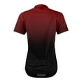thumbnail image 5 of WTOBBY Women's Performance Cycling Short Sleeve Shirt, Ombre Gradient Athletic Top with Breathable Fabric & Reflective Safety Trim,Deep Red L, 5 of 5