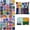Style 2, variant on 100 Pcs African Quilting Fabric Squares Bundles 3.94 x 3.94 in Precut Quilt Patchwork Sewing Material African Ankara Prints Layer Fabrics for DIY Craft Handmade Cloths