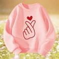 thumbnail image 5 of Gelikeya Oversized Girls Sweatshirt Valentines Day Crew Neck Funny Sweatshirts Trendy Oversized Loose Winter Clothes & 2-3 Years, 5 of 5