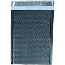Pack of 50#00 5" x 10" Poly Bubble Lined Mailer Padded Envelopes - Black