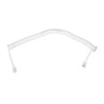thumbnail image 1 of 1.5m 4.9ft White Stretchy Rj9 4p4c Handset Telephone Coiled Cable Cord Hy, 1 of 4
