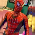 thumbnail image 2 of Disfraz de Spiderman de Maguire Raimi con logotipo en 3D y mono de superhéroe Spiderman Zentai de licra para Halloween, disfraces para adultos, 2 of 5