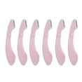thumbnail image 1 of piezas de maquinilla de afeitar para cejas para mujer, maquinilla de afeitar facial para cejas, herramienta de corte de cejas para depilación, rosa, acero inoxidable ABS, 1 of 1