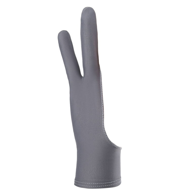 Black Two Finger Drawing Glove Palm Rejection Glove for Paper
