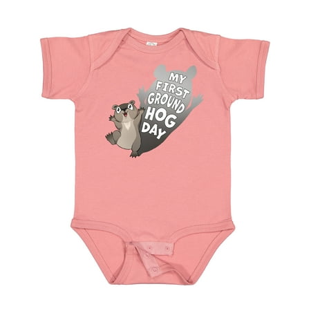

Inktastic My First Groundhog Day- Cute Baby Gift Baby Boy or Baby Girl Bodysuit