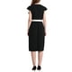 thumbnail image 3 of INSPIRAR VESTIDOS DE COLOR CONTRASTANTE PARA MUJERES HASTA LA RODILLA, VESTIDO LÁPIZ DE MANGA CORTA M NEGRO, 3 of 5