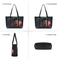 thumbnail image 6 of FORMRS Canvas Laptop Tote Bag for Women with 15.6" Computer Compartments Shoulder Handbag, Black Astronaut, 6 of 7