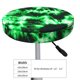 thumbnail image 4 of Balery Green Tie Dye Fundas de asiento para taburete de bar redondo de tela de terciopelo ajustables que protegen de arañazos y manchas para sillas de 14 a 17 pulgadas.-13 inch, 4 of 7