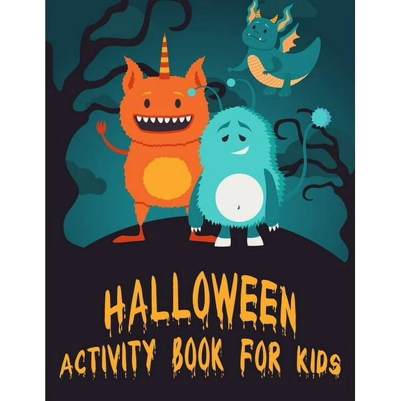 Halloween Activity Book for Kids: Activity Book for Kids- Including Coloring, Matching Game, Maze, Counting, Sudoku & Wordsearch (Paperback)