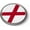 Metal Bezel, variant on Alabama State Flag 3D Domed Round Car Emblem – Flexible