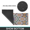 thumbnail image 7 of Bohemian Retro Color Diamond Pattern Kitchen Rugs and Mats Sets Of 2, Funny Kitchen Decoration Rubber Backing Non-Slip Absorbent Mats for Sink Waterproof Runner Rug for Laundry Room 17x30+17x48inch, 7 of 7