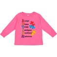 thumbnail image 3 of Inktastic Autism Acrostic Boys or Girls Long Sleeve Toddler T-Shirt, 3 of 5