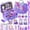 Purple, variant on GORISPI Kids Makeup Kit for Girl - 2-in-1 children's washable makeup toy and nail art set, with makeup storage box, a true girls' makeup set, an ideal toy unicorn makeup bag for girls aged 3-12