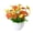 Orange, variant on 1Pc Artificial White Daisy Flowers with Pot, 7 Inch Maintenance-Free Fake Potted Plants for Office Home Decor