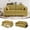 Mustard yellow, variant on 68" Chenille Two Seater Couch, Living Room Loveseat with Usb Charging, Upholstered Loveseat with Storage for Living Room, Pink