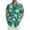 Green, variant on Xyxonk Men's Hawaiian Shirt Tops Summer Short Sleeve Tropical Button Down Beach Dress Loose Printed Floral Holiday Beach Shirts Green 2XL