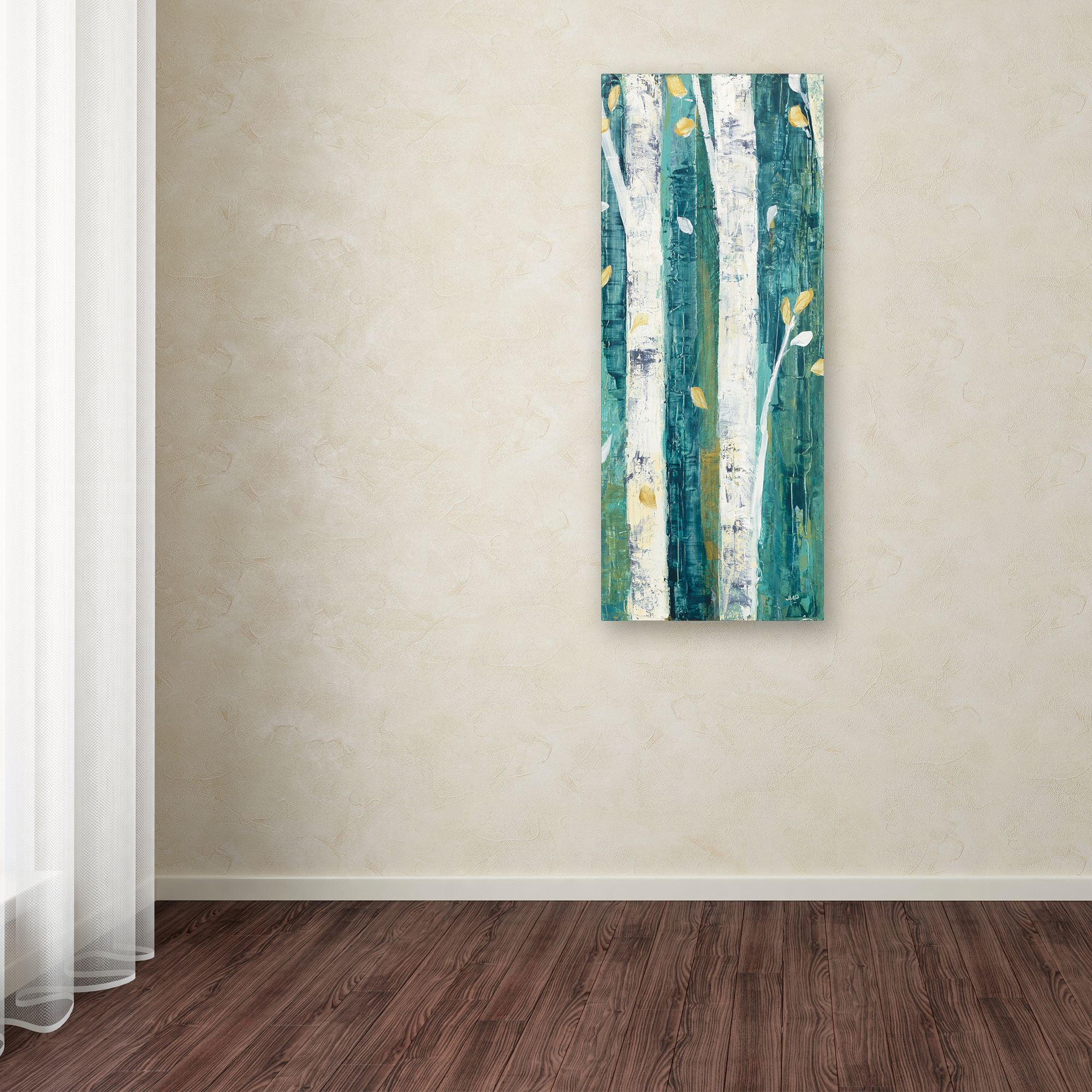 Trademark Fine Art 'Birches in Spring Panel II' Canvas Art by Julia Purinton