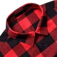 thumbnail image 3 of Camisa Hombre Manga Larga Cuadros Franela Casual Moda, 3 of 8