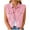 Pink, variant on Women's Lapel Collar Button Up Solid Color Sleeveless Casual Fashion Denim Vest Jacke Pink L(L)