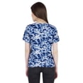 thumbnail image 5 of Moomaya WoMen's Printed Top T-shirt Casual Stretchable Jersey Top Short Sleeve Blouse, 5 of 9