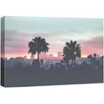 thumbnail image 3 of PixonSign Canvas Print Wall Art Los Angeles Palm Trees Over City Nature Clouds Photography Modern Art Contemporary Landscape Fun Multicolor Pastel for Living Room, Bedroom, Office - 12x18, 3 of 5